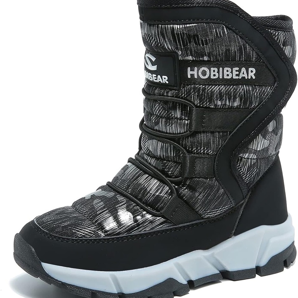 GUBARUN Boys Snow Boots Winter Waterproof Slip Resistant 4.5/ 393